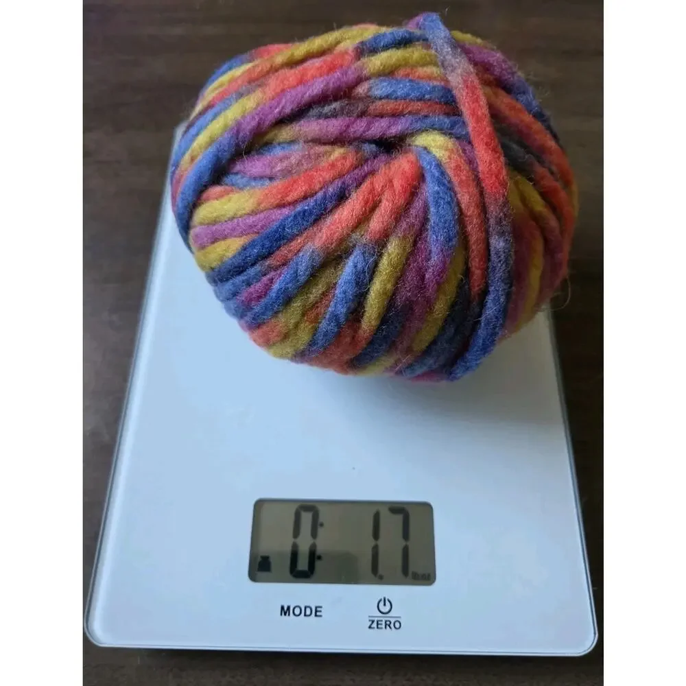 ON line Linie 60 Tondo Yarn Lot 6 Skeins Super Bulky 100% Wool Variegated Multi